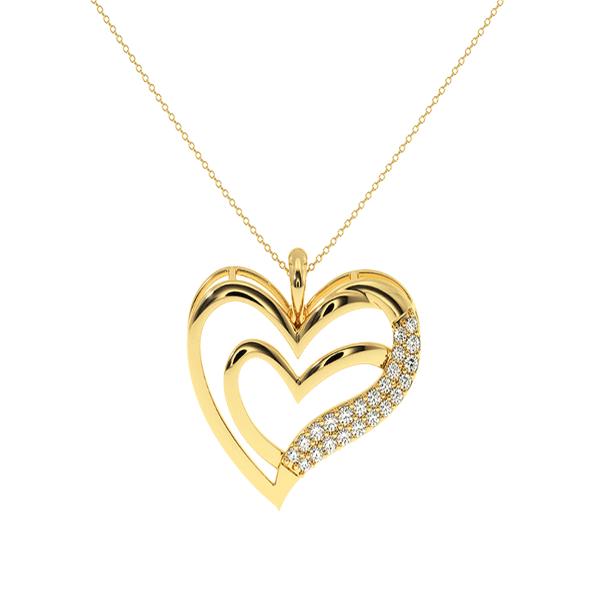Dazzling Devotion Diamond Love Pendant