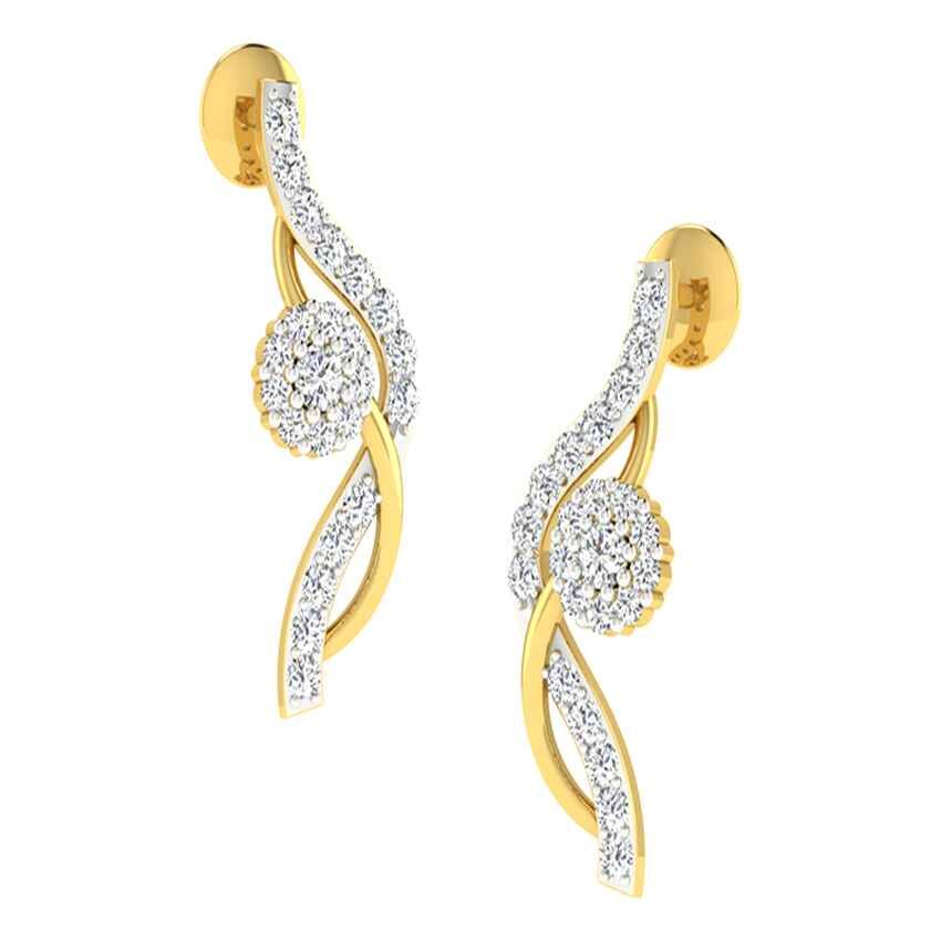 Golden Sunbeam Diamond Earrings