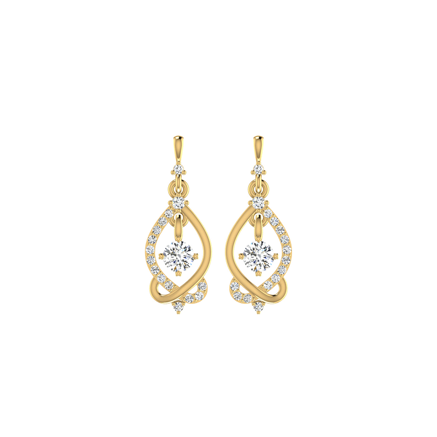 Radiant Echo Diamond Earrings