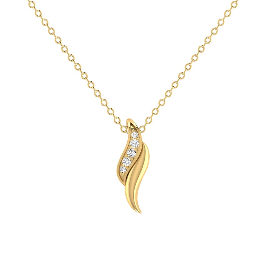 Whisper Drape Diamond Pendant