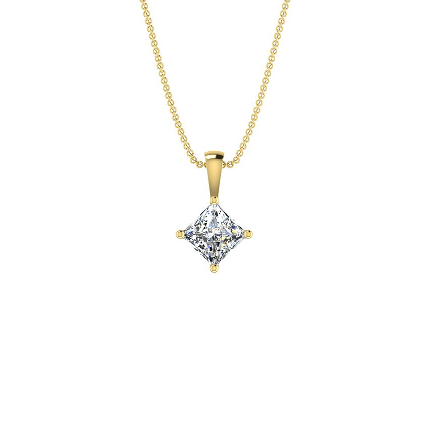 Lush Princess Solitaire Diamond Pendant