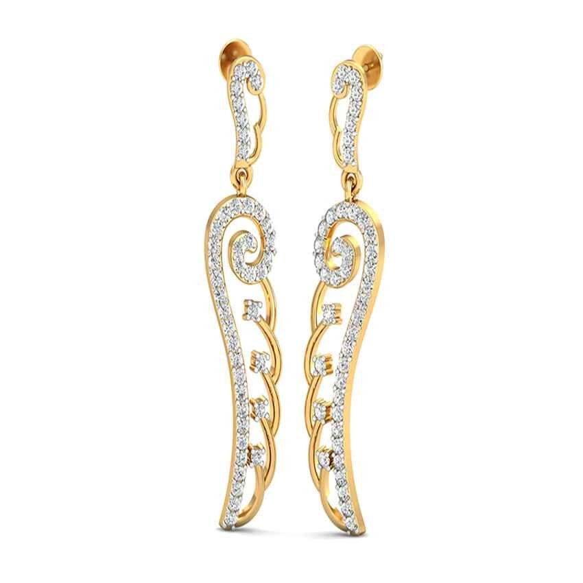 Diamond Glimmer Drop Earrings