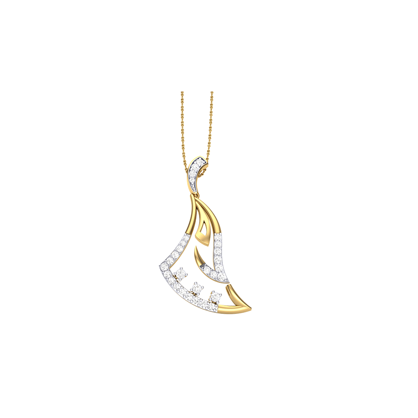 Sapphire Mist Diamond Pendant