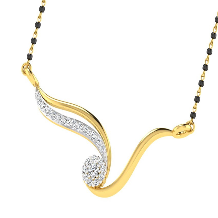 Serenity Knot Diamond Mangalsutra