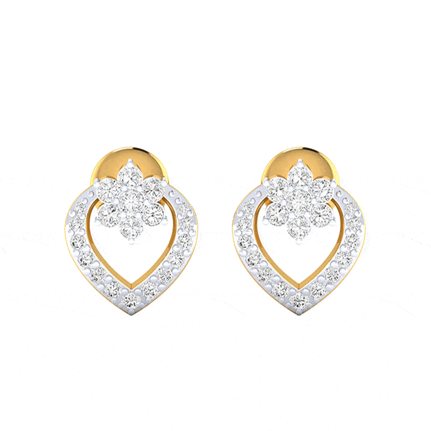 Sunlit Brilliance Diamond Earrings Tops