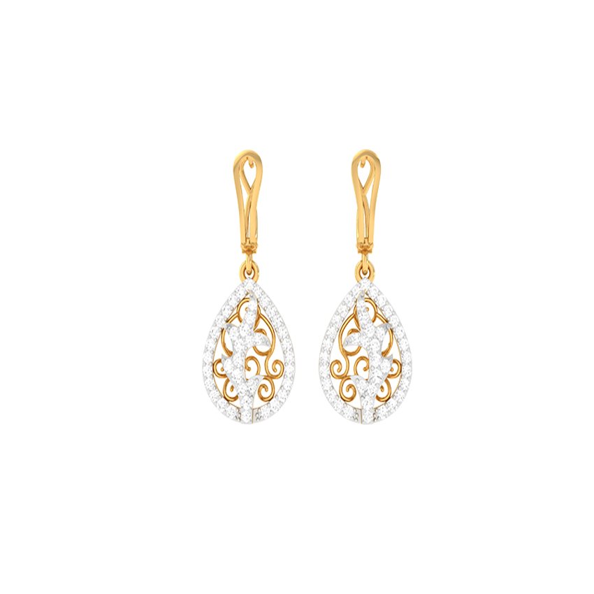 Diamond Ocean Mist Earrings