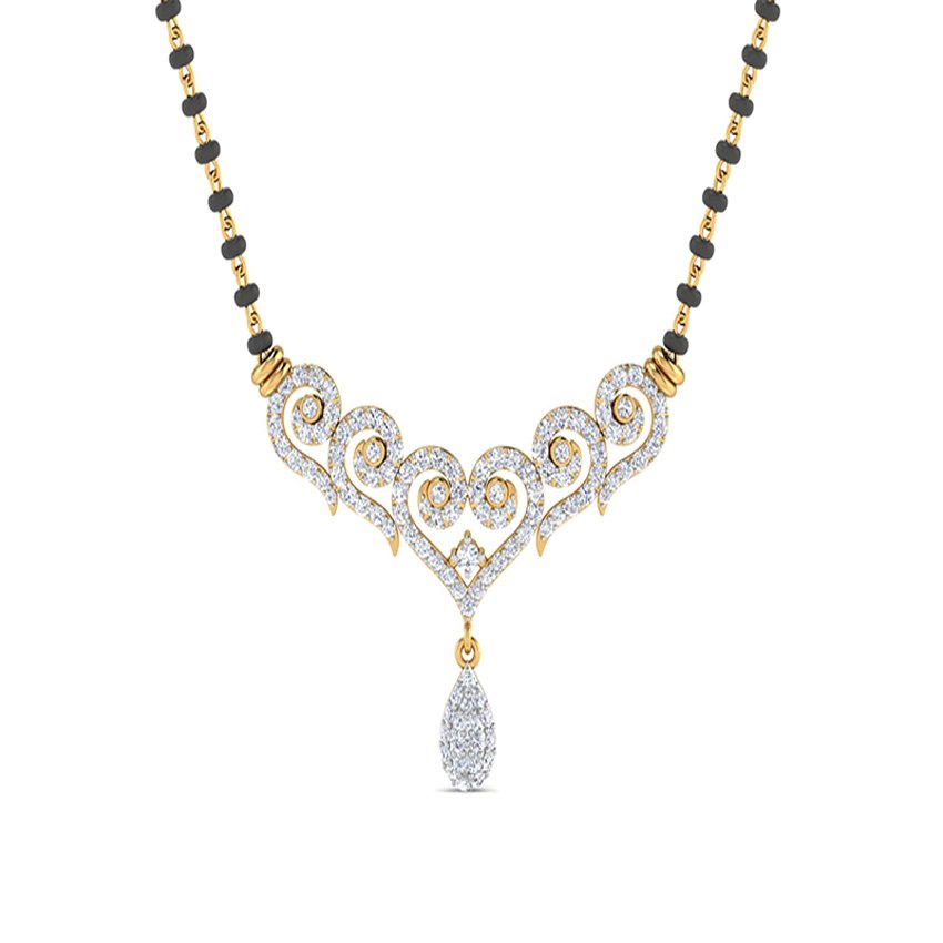Mystic Lines Diamond Mangalsutra Set
