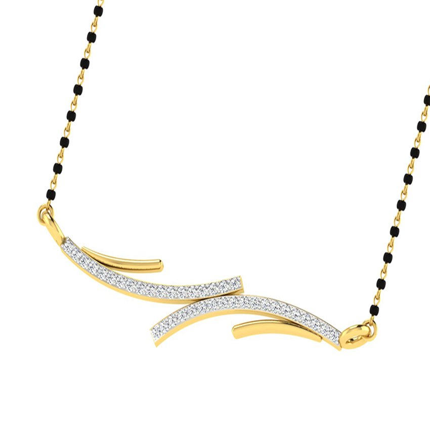 Sunset Glory Diamond Mangalsutra