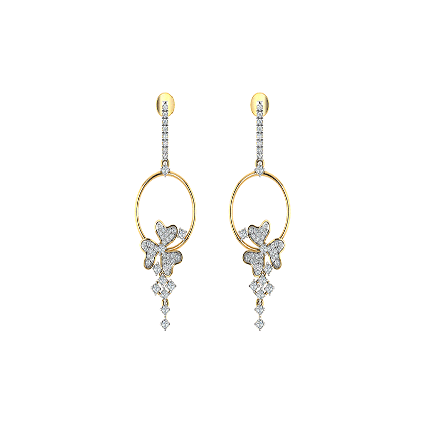 Diamond Radiant Earrings