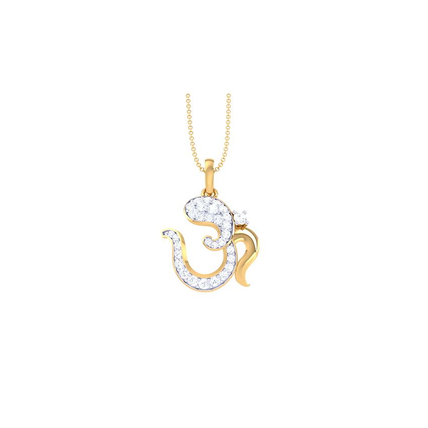 Om Harmony Charm Diamond Pendant