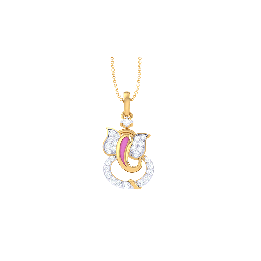 Mahaganapati Majesty Diamond Pendant