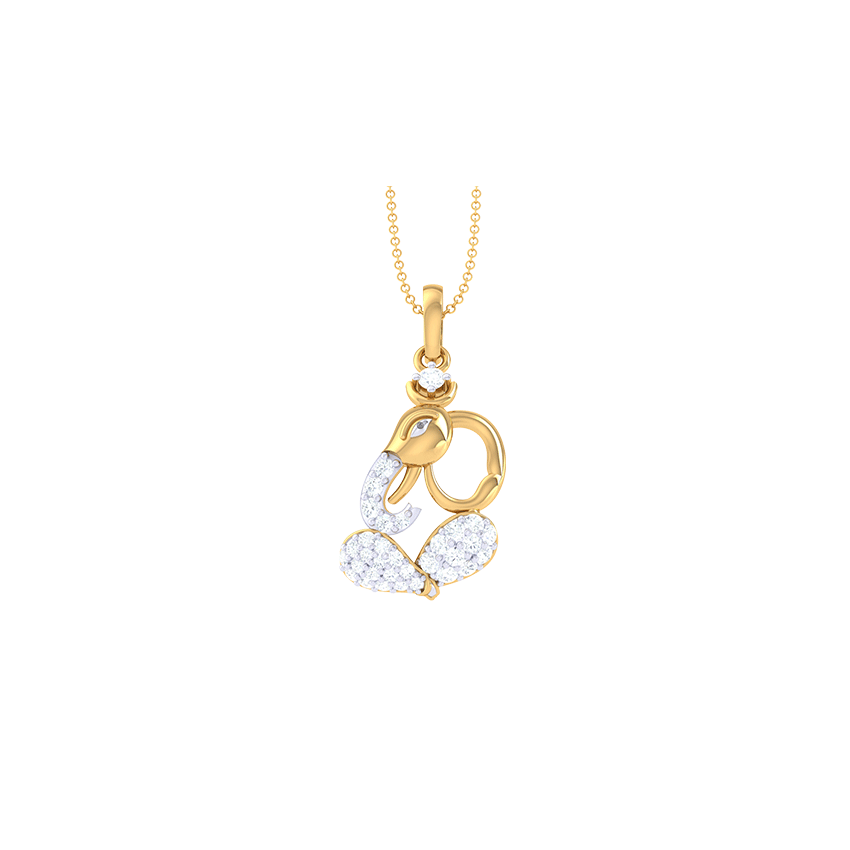 Siddhivinayak Diamond Pendant
