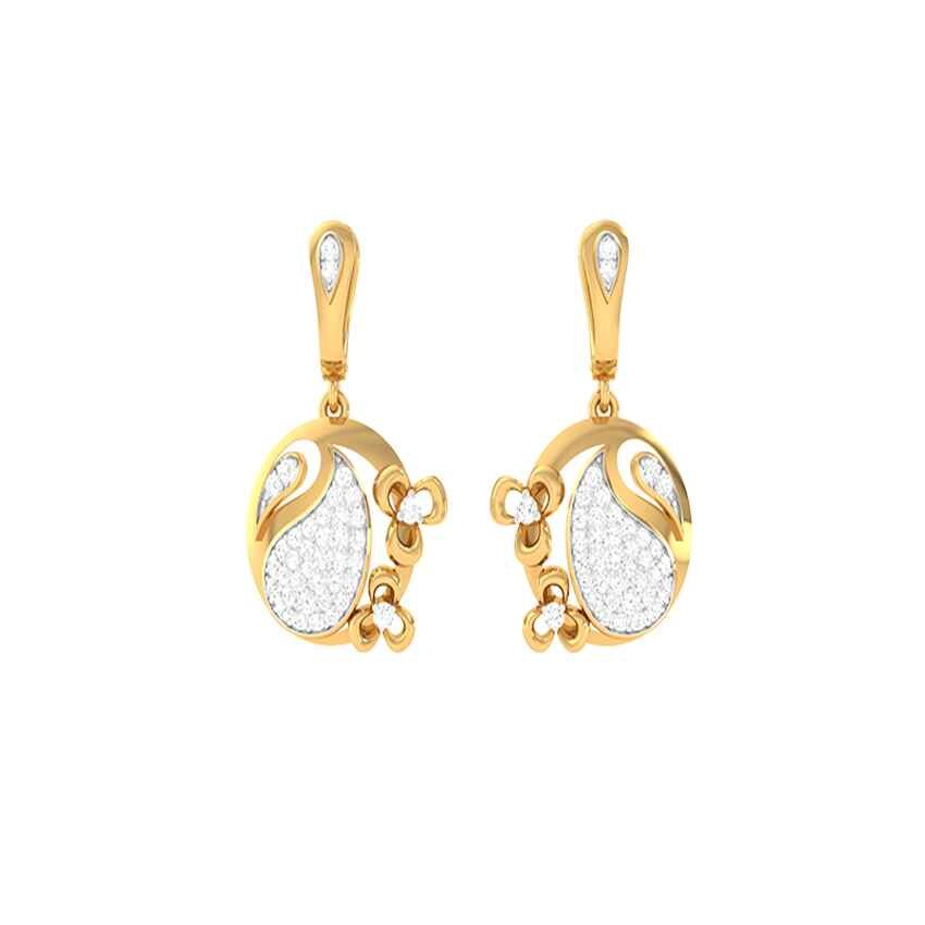 Diamond Eclipse Ray Earrings