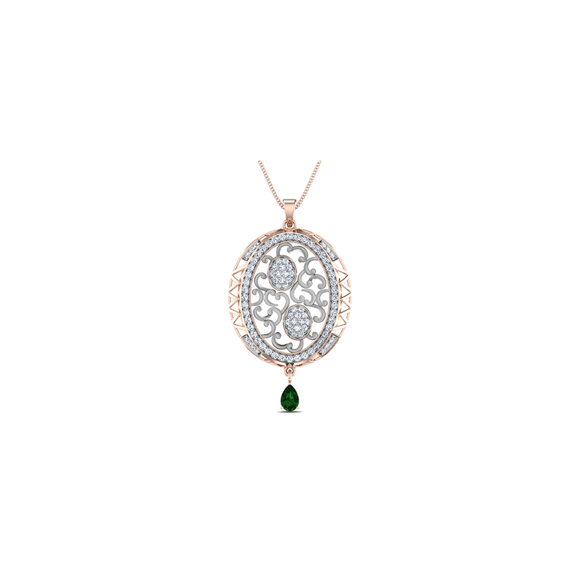 Eclipse Whisper Diamond Pendant