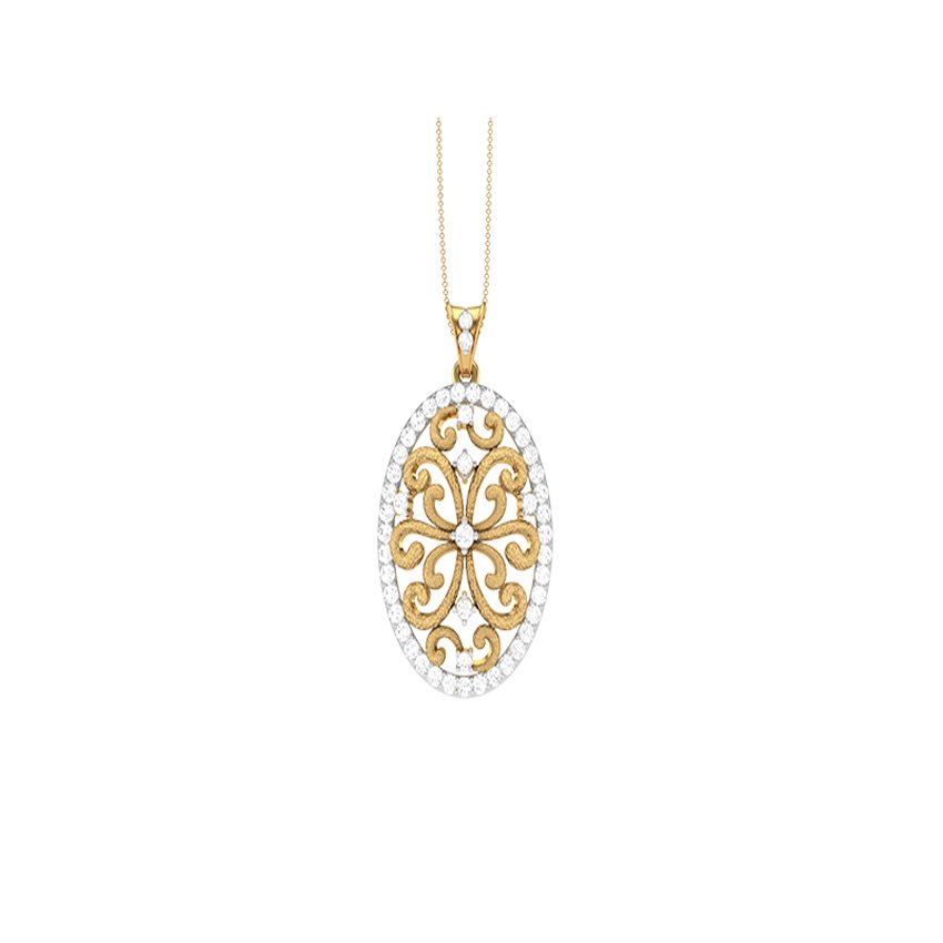 Diamond Sunset Glow Pendant