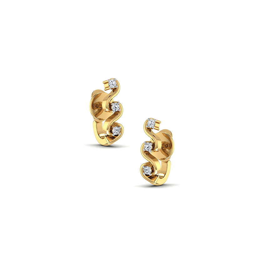 Ethereal Drift Diamond Earrings