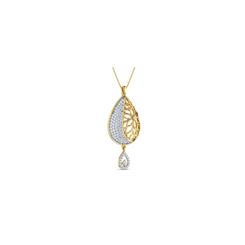 Celestial Wave Diamond Pendant