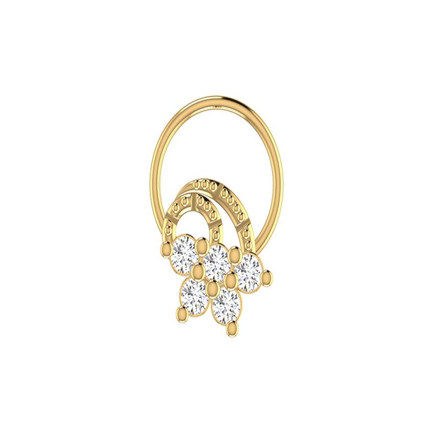 Diamond Crystal Bloom Nosepin