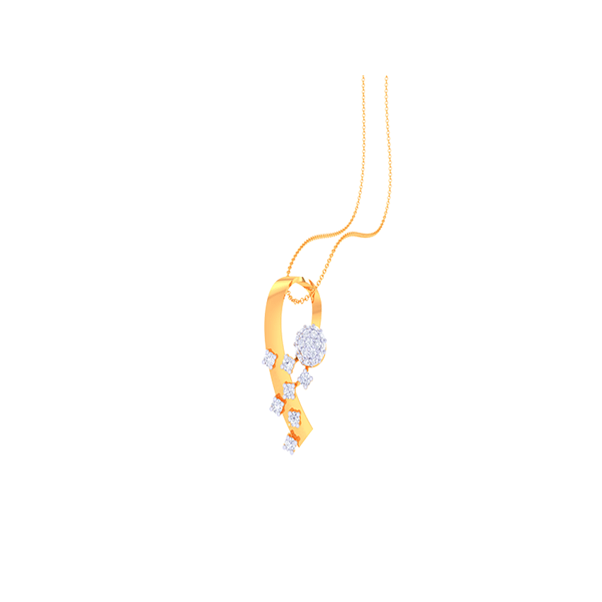 Diamond Celestial Wave Pendant