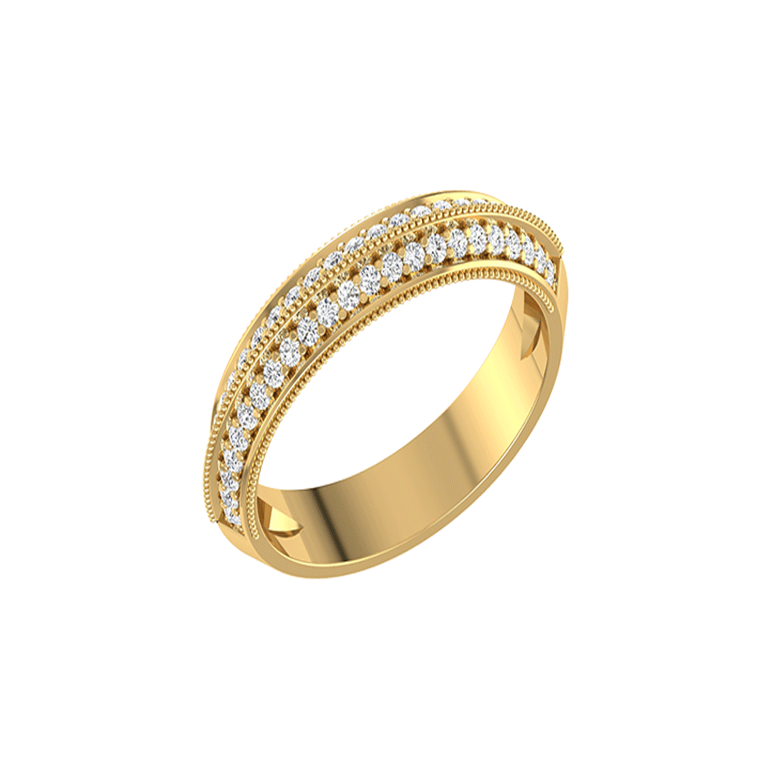 Graceful Loop Diamond Band Ring