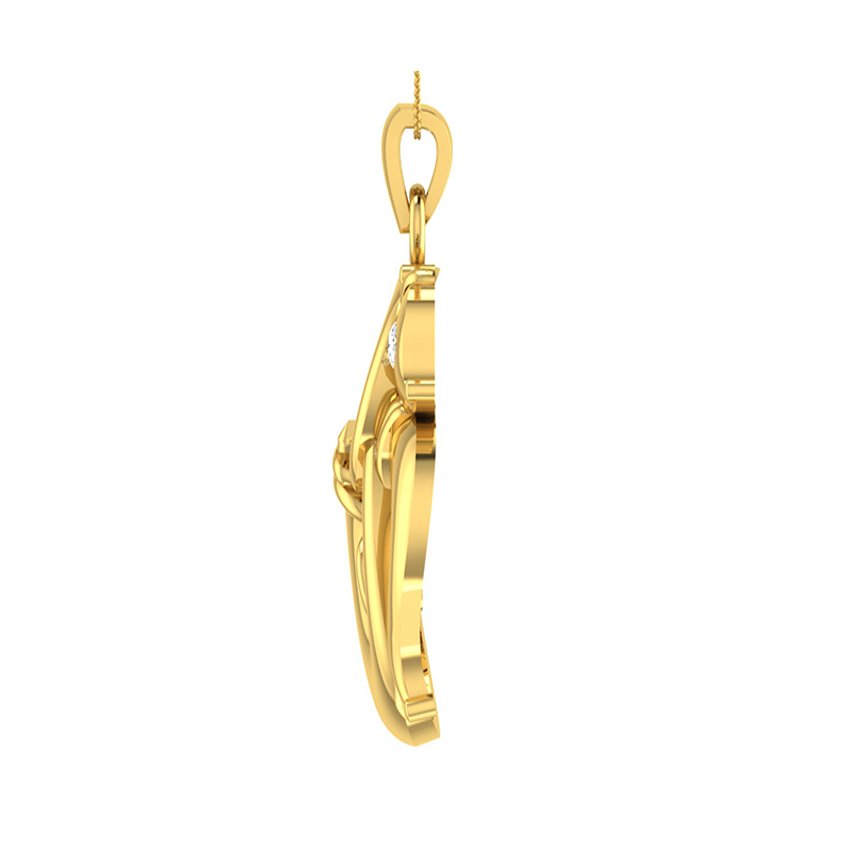 Diamond Om Ganesha Pendant