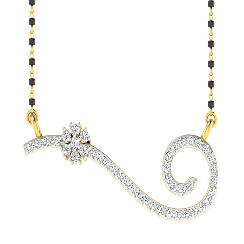 Radiant Touch Diamond Mangalsutra Set