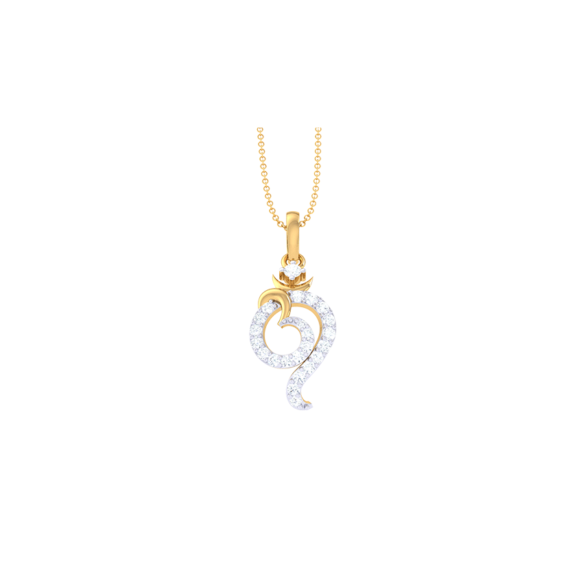 Sacred Sound Medallion Diamond Pendant