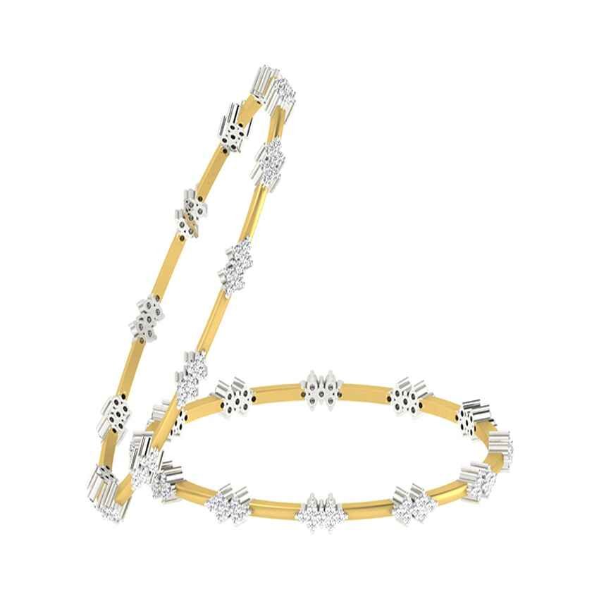 Diamond Round Bangles