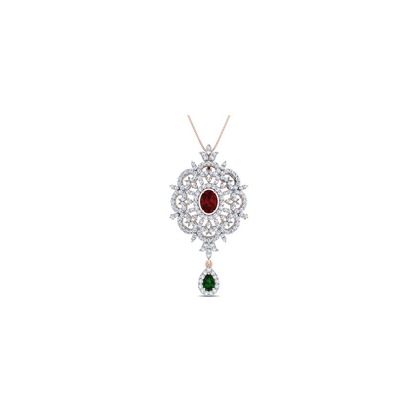Velvet Twilight Diamond Pendant Set