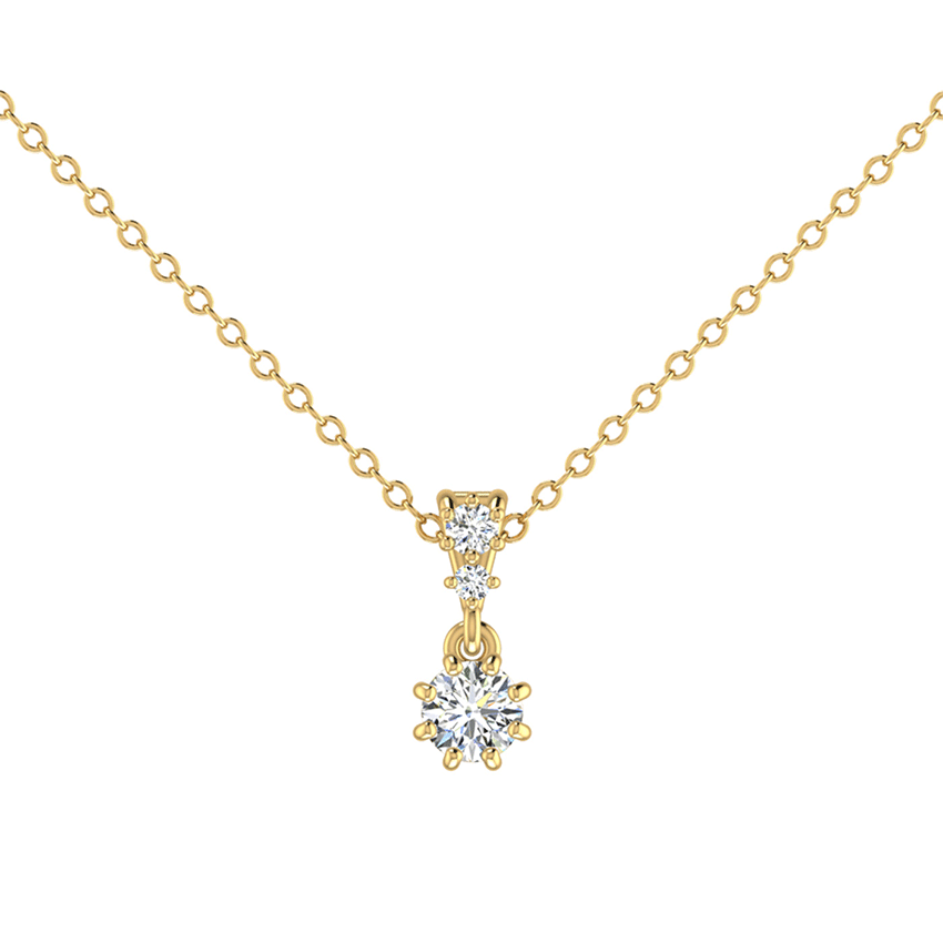 Candlelight Drift Diamond Pendant