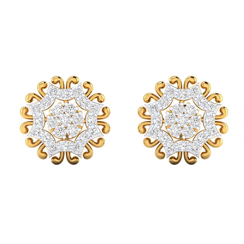Golden Horizon Diamond Earrings Tops