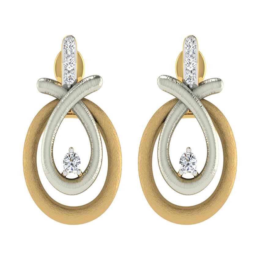 Gilded Mist Diamond Earrings
