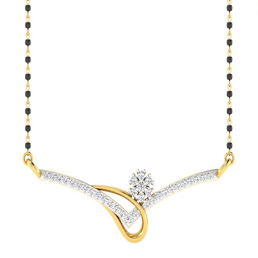 Lush Spark Diamond Mangalsutra Set