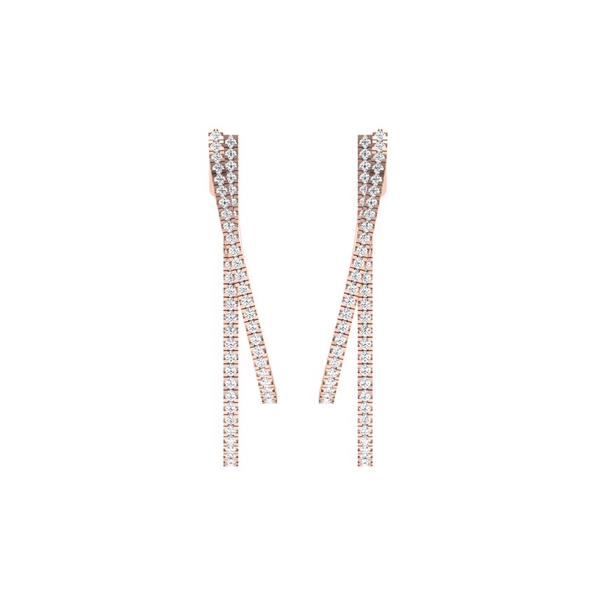 Celestial Beam Diamond Earrings Bali