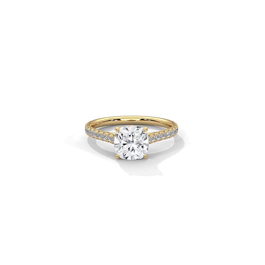 Bask Round Solitaire Diamond Ring