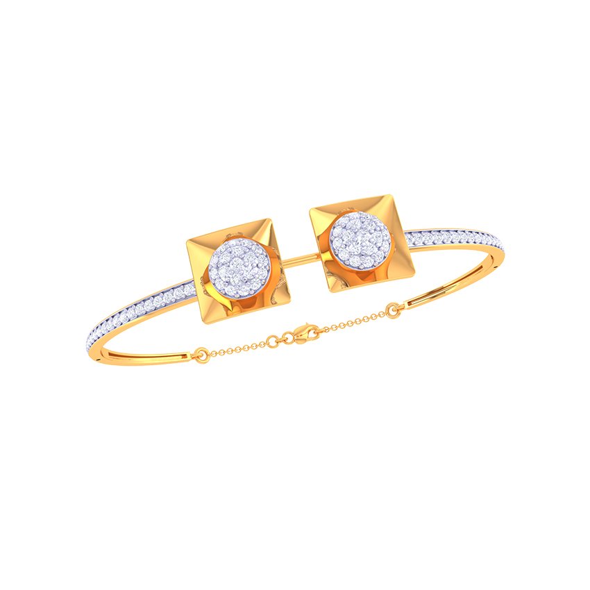 Ivory Halo Diamond Bracelet