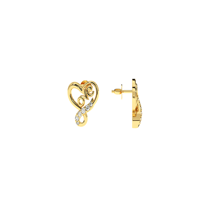 Precious Heart Diamond Love Earrings