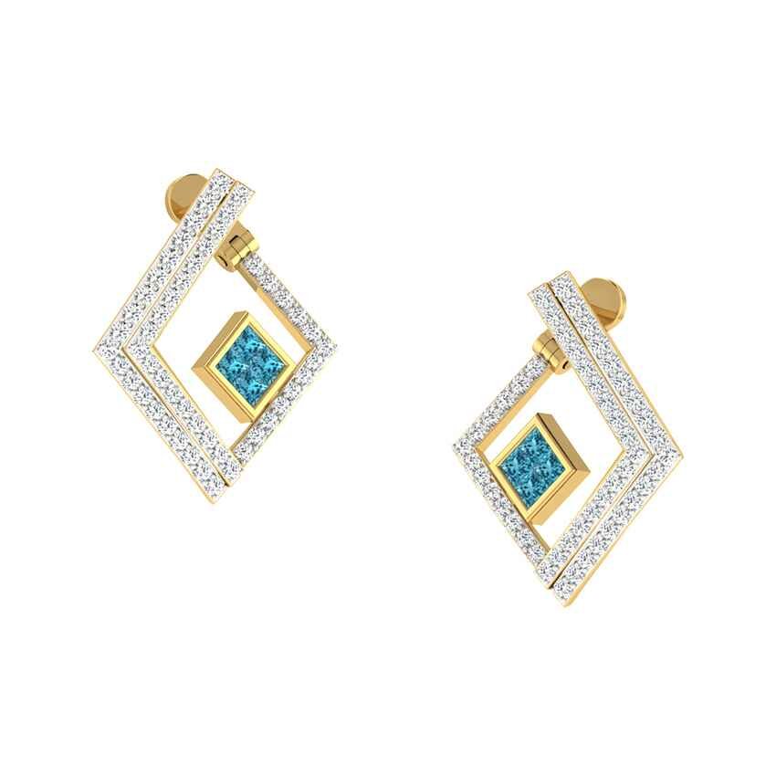 Ethereal Glow Gems Aura Diamond Earrings