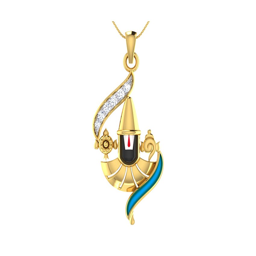 Balaji Diamond Pendant of Blessings