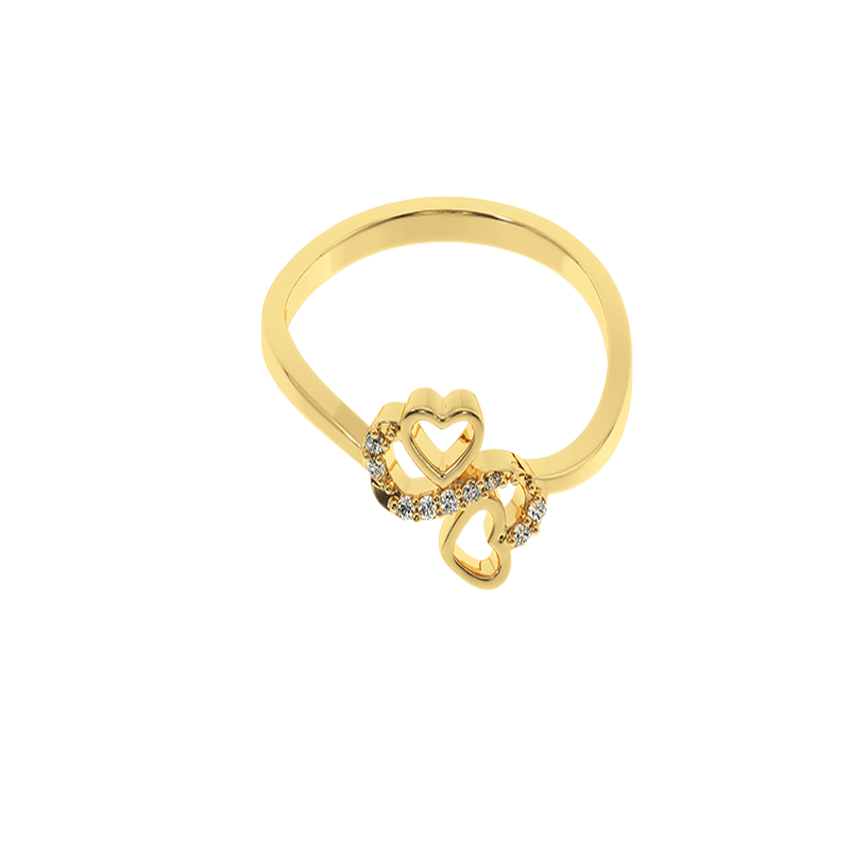Luminous Heart Diamond Love Ring