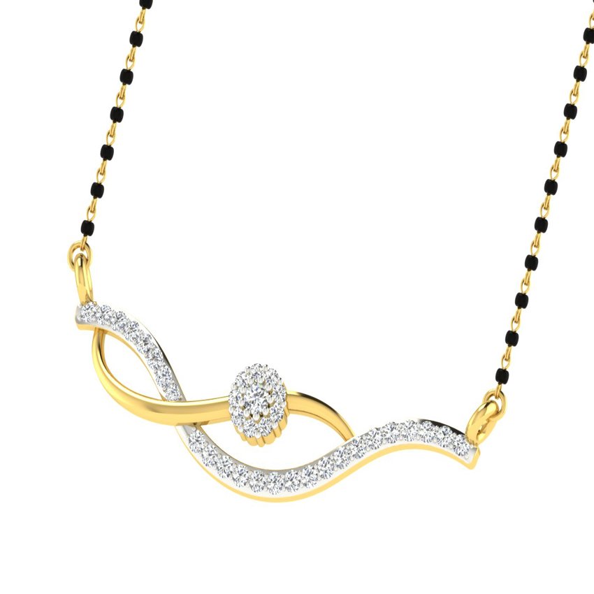 Golden Gleam Diamond Mangalsutra