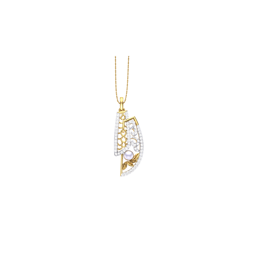 Silver Lining Diamond Pendant