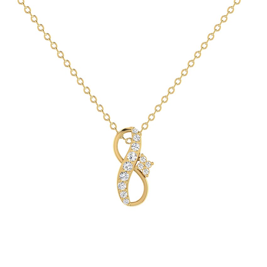 Opal Glow Diamond Pendant