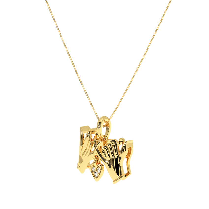 Infinity Bond Diamond Love Pendant