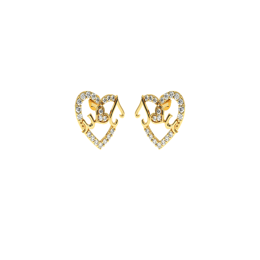 Enchanting Diamond Love Earrings