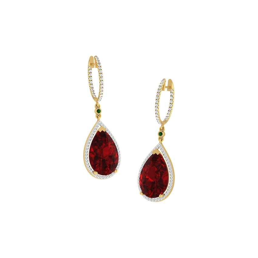 Regal Gleam Gems Aura Diamond Earrings