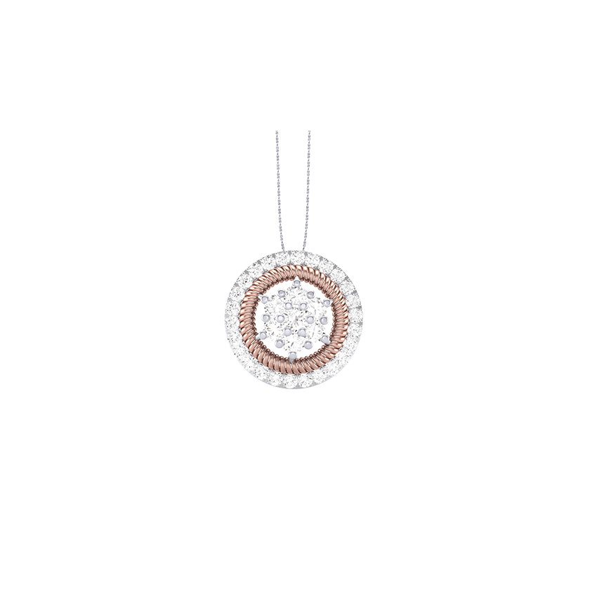 Amber Blush Diamond Pendant