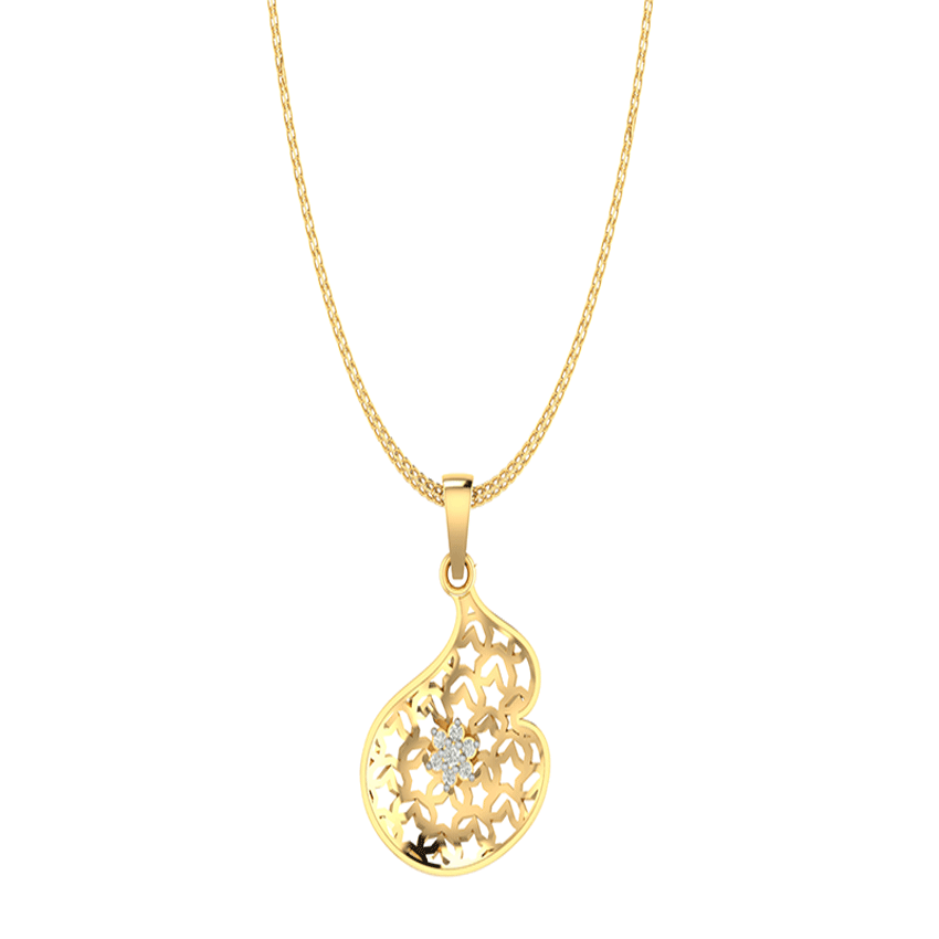 Aurora Crystal Diamond Pendant