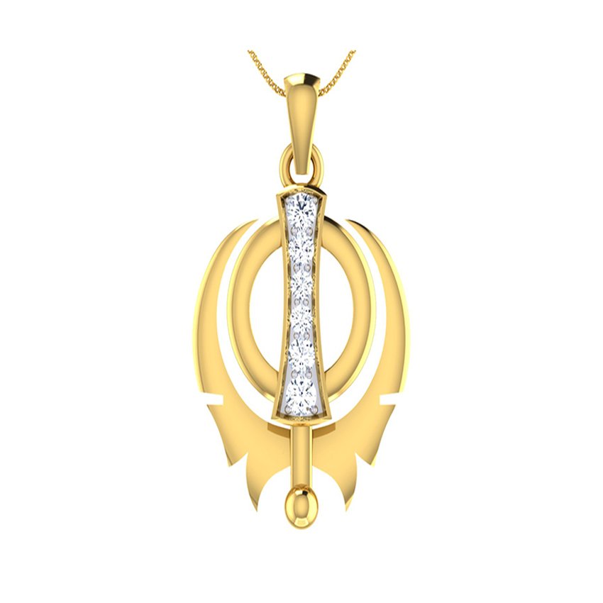 Diamond Ek Onkar Pendant