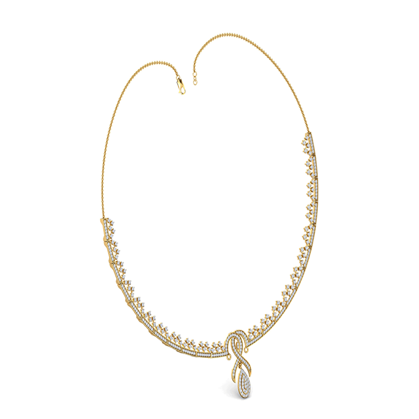 Heavenly Halo Diamond Necklace Set